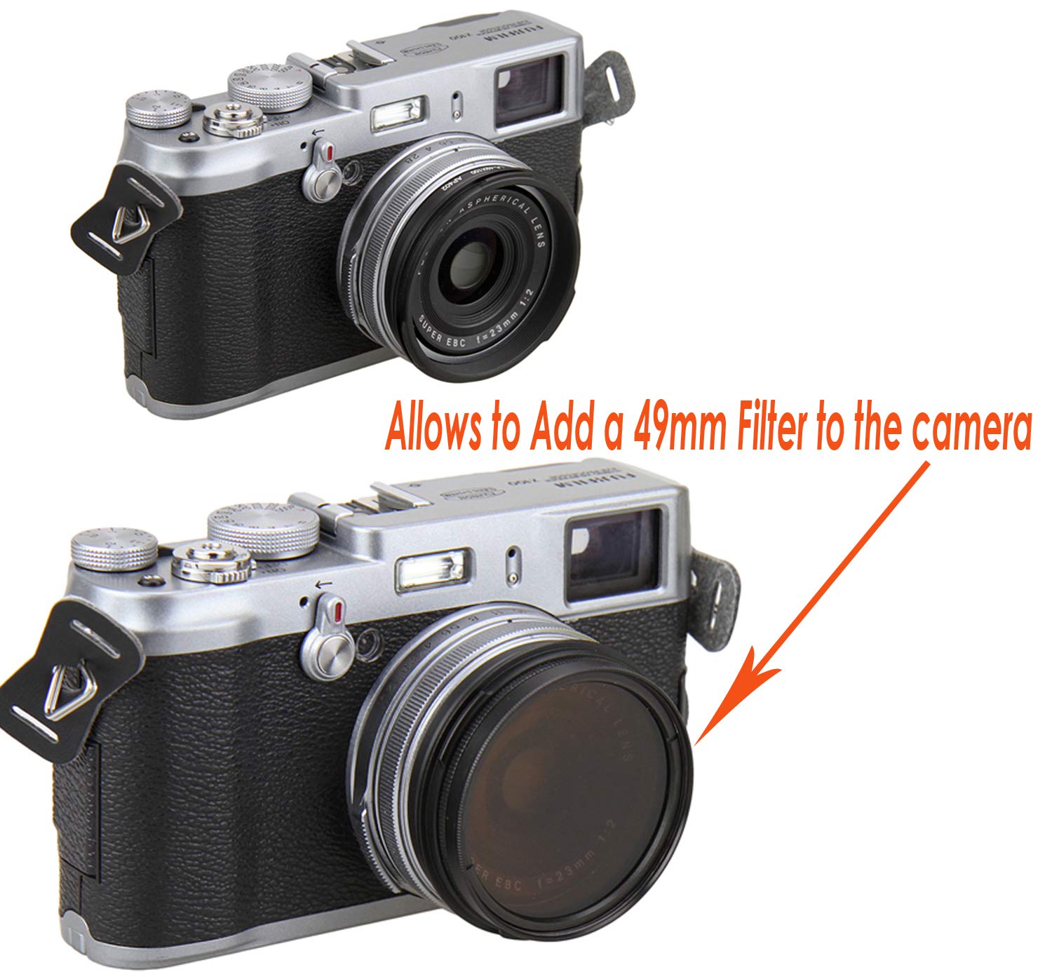 Amazon.com : JJC LH-JX100 BLACK Metal Lens Hood/ 49mm Filter